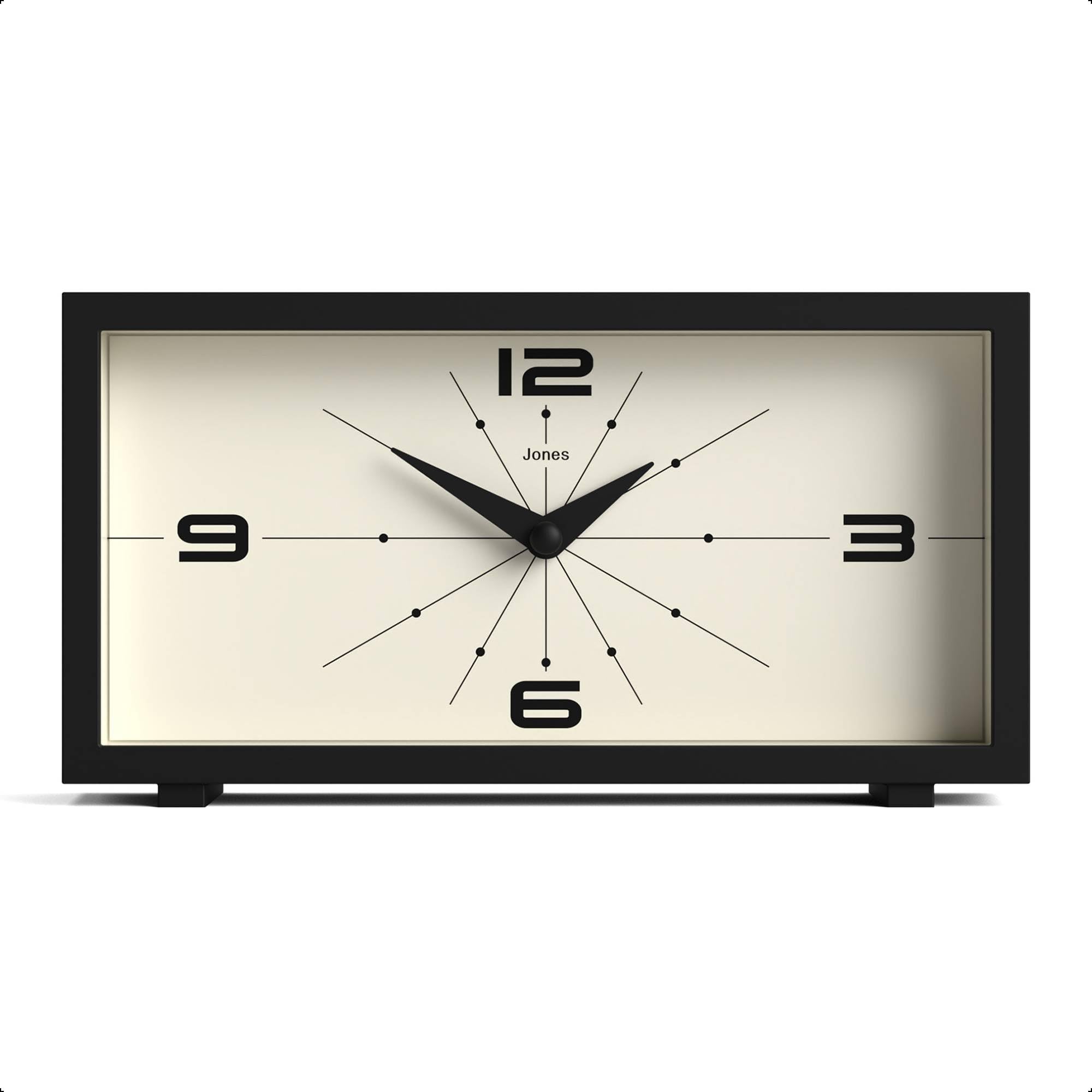 Amazon.com: JONES CLOCKS® Odeon Desk Clock | Modern Rectangular